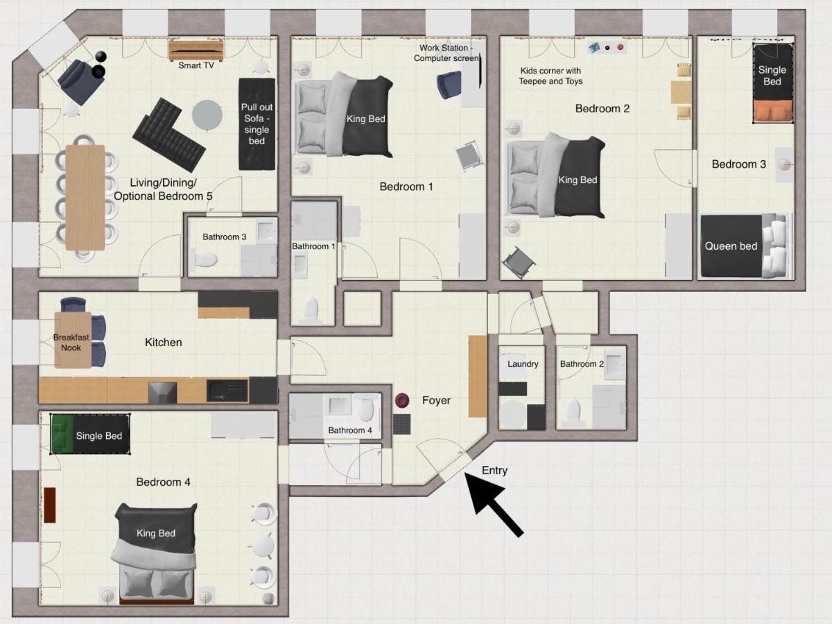 Big Apartment Viena Exterior foto